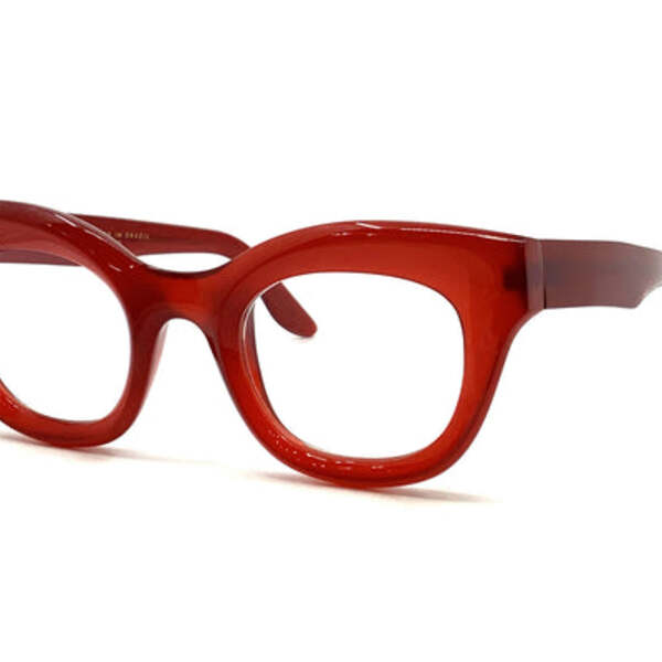 Lapima Ana Petit Red Eyeglasses - side view