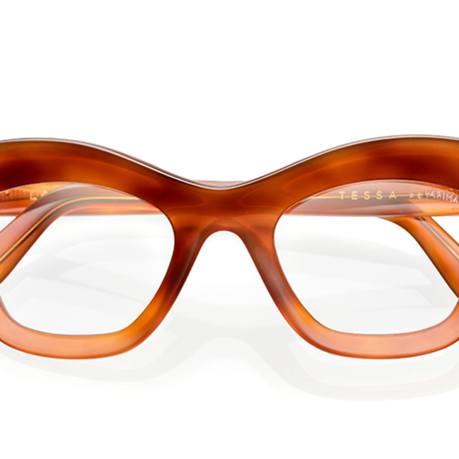 Lapima Tessa Petit Caramel Eyeglasses - front view