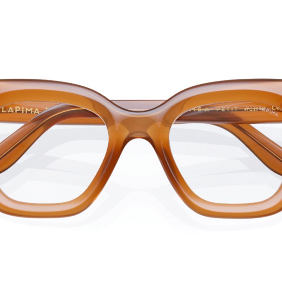 Lapima Lisa Petit Terra Eyeglasses - close up temple