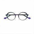Face A Face Nendo 1 Col.9134 — front view, teal and purple