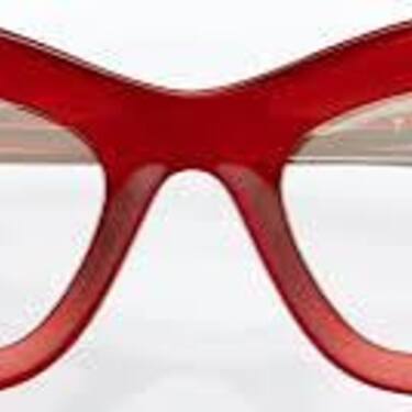 Lapima Tessa Petit Red Eyeglasses - close up front