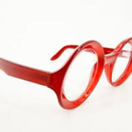 Lapima Carolina Petit Red Eyeglasses - angle view