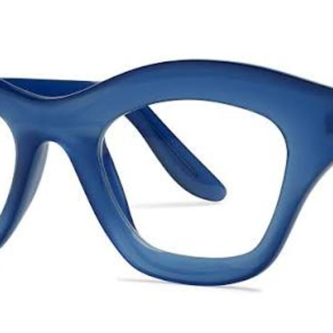 Lapima Tessa Petit Blue Eyeglasses - angle view