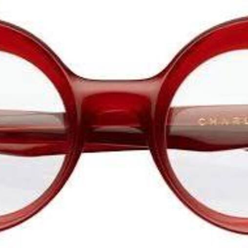 Lapima Charlotte Red Eyeglasses - close up