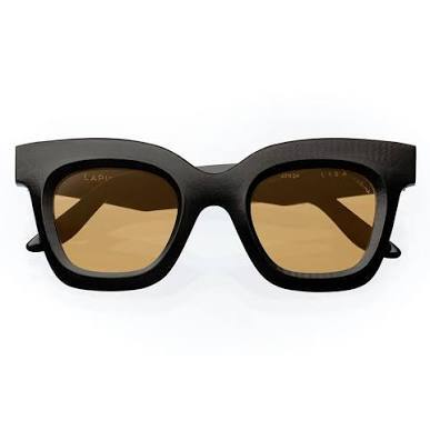 Lapima Lisa X Collection Matt Black Sunglasses - front view