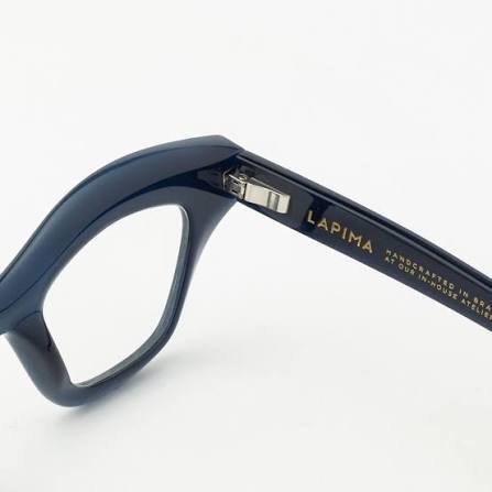 Lapima Tessa Petit Blue Eyeglasses - temple detail