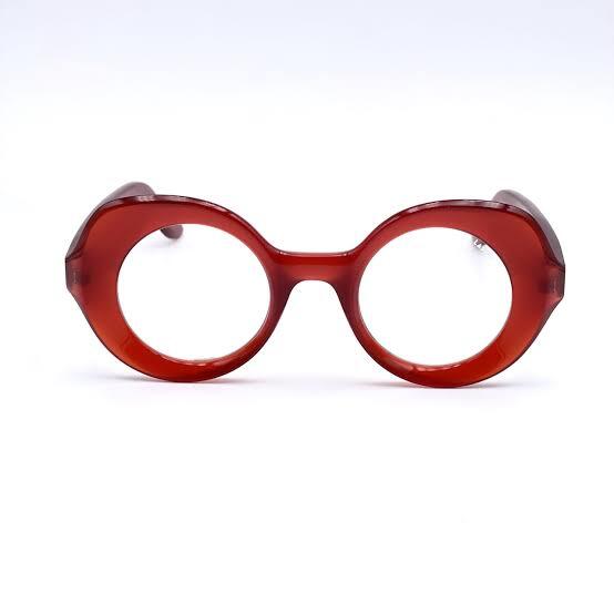 Lapima Charlotte Red Eyeglasses - front view