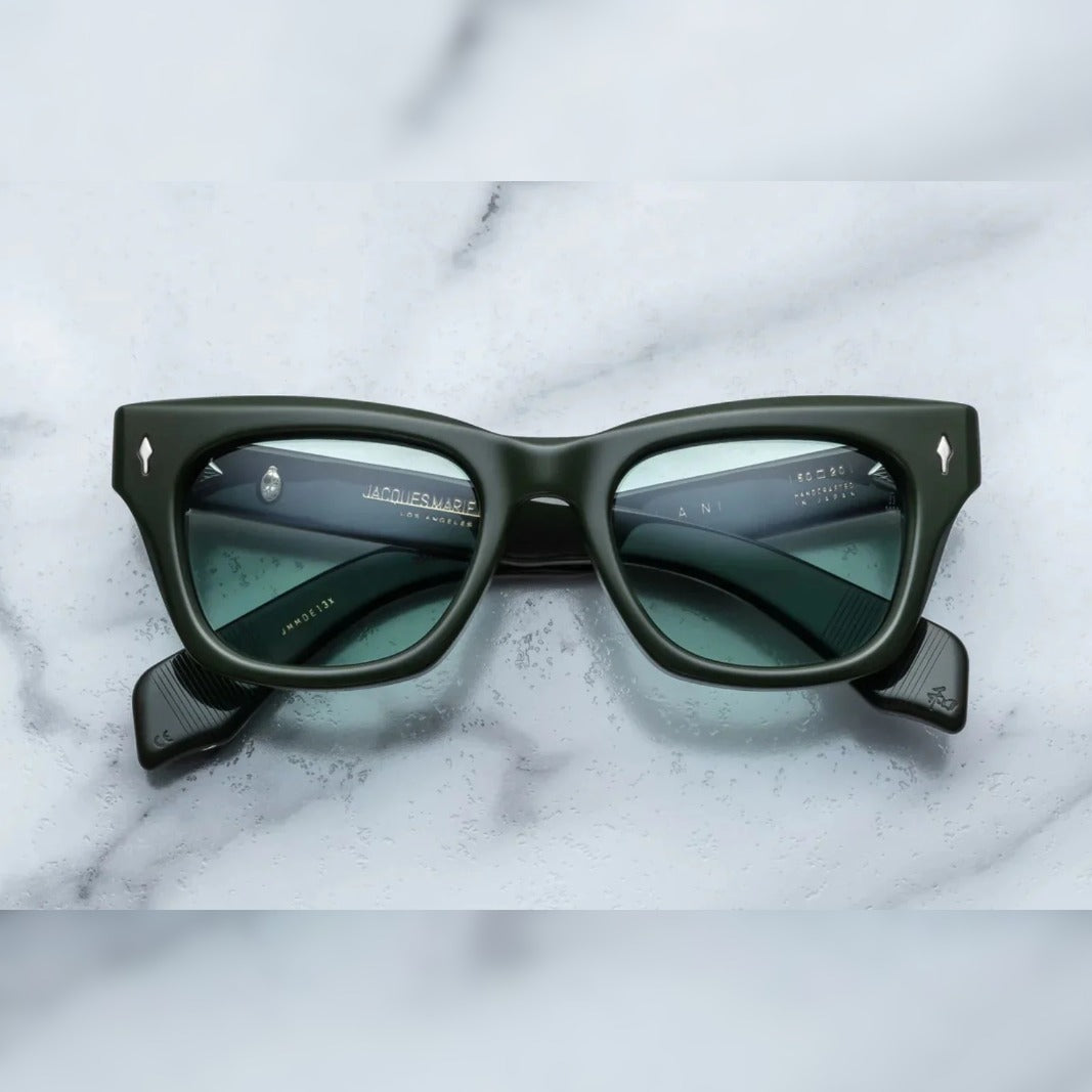 Jacques Marie Mage Dealan Sunglasses - Evergreen