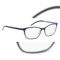 Orgreen Lowa 938 optical frames in matte navy with light blue temples