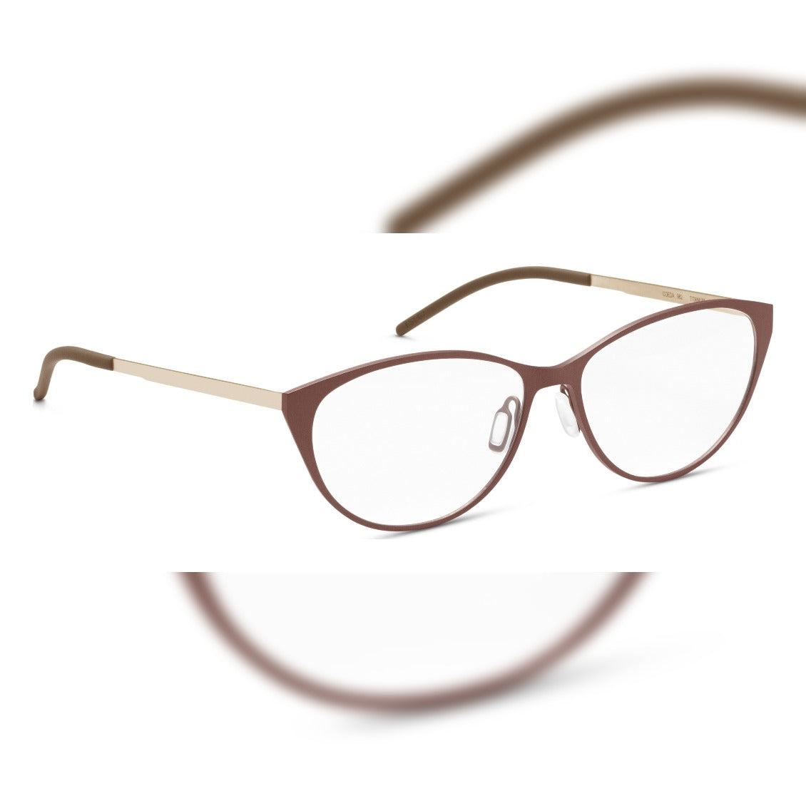 Orgreen Coeda 982 optical frames in burgundy and gold