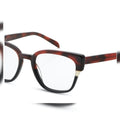Orgreen Eja AO56 acetate optical frames in deep red-brown tortoiseshell with gold hinge