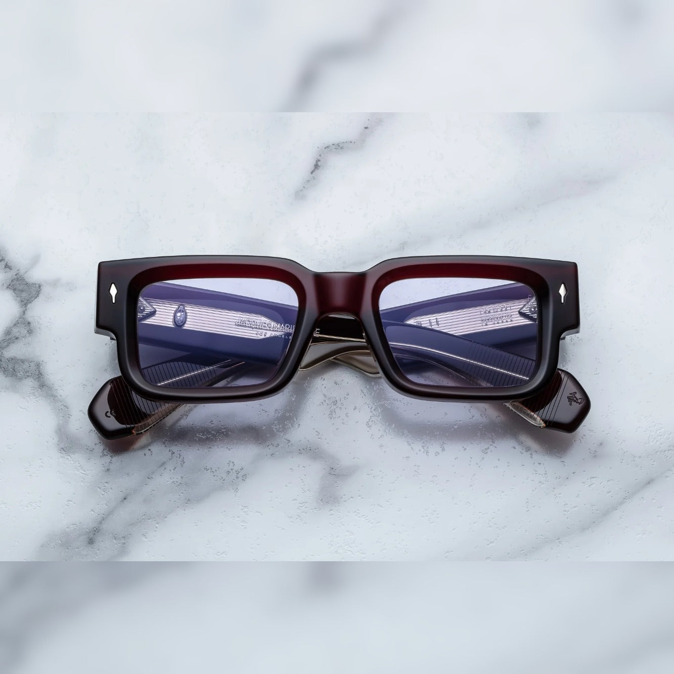 Jacques Marie Mage Ascari Sunglasses - Cherry