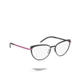 Orgreen Pomp 1032 optical frames in matte graphite with pink temples