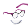 Orgreen Michelle AO47 acetate optical frames in grey gradient with fuchsia temples