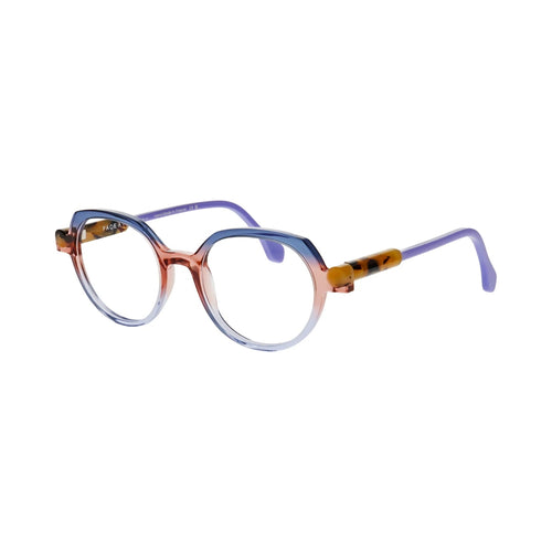 Face A Face Kyoto 1 Col.4592 — front view, periwinkle to blush gradient geometric frame with lavender temples
