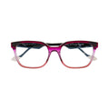 Face A Face Micah 2 Col.4595 — three-quarter view, black to magenta to coral gradient square frame